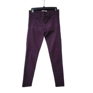 ⭐FLYING MONKEY Sz 26 Women's stretch purple low rise denim jegging skinny